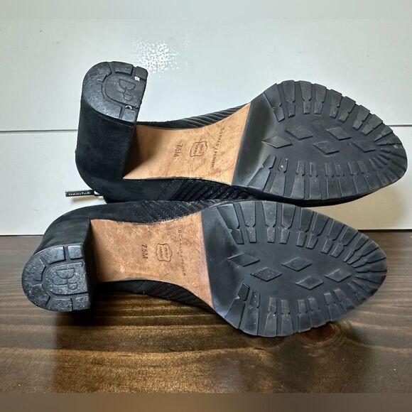 Donald Pliner Hudson Heeled Chelsea Ankle Boot Black Leather‎ Women's 7.5 - Picture 13 of 14